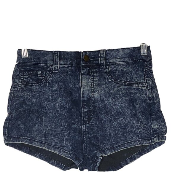 Forever 21 Stonewash Chambray Short Shorts 26 Booty - Picture 2 of 3